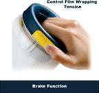 MDJ by Excell Stretch Wrap Film Dispenser with a Brake, Hand Saver for Easy Pallet Packaging, Wrap Handle for Shrink