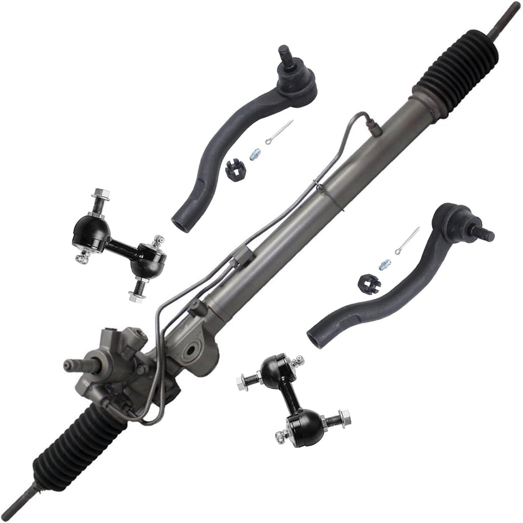 Detroit Axle - 6pc Rack and Pinion Kit for 2008-2012 Honda Accord
