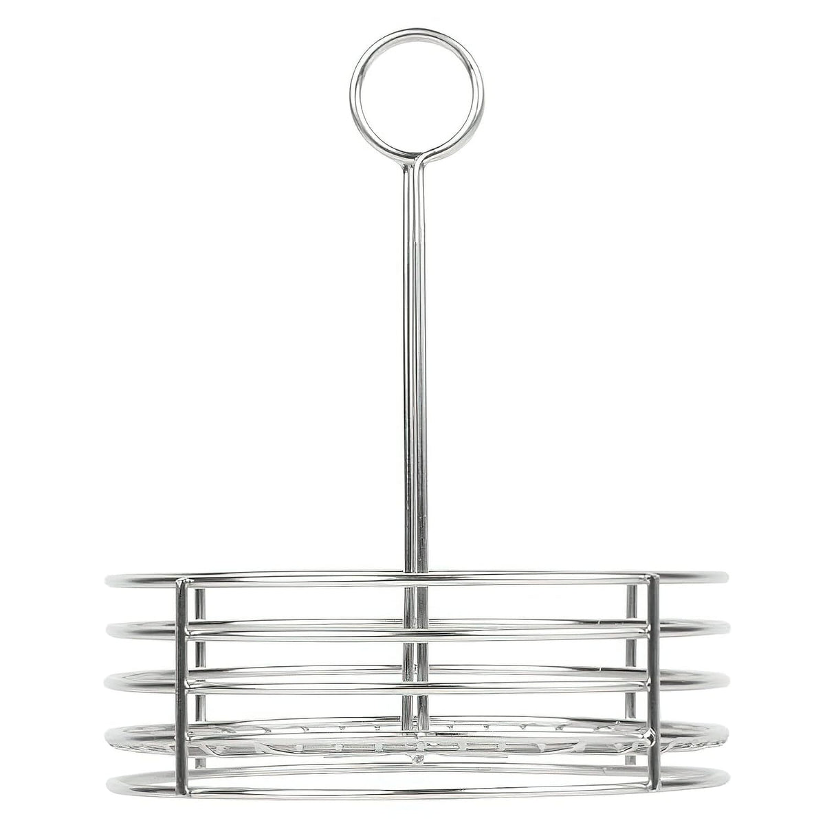 G.E.T. Stainless Steel Round Condiment Caddy - Table Caddies Collection, 7.5