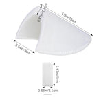4 Pairs No-Sewing Shoulder Pads Self Adhesive Sponge Shoulder Pads Non Slip Shoulder Protectors Soft Covered Sewing