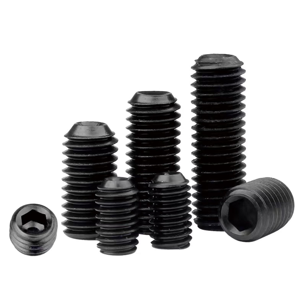 INFAST Socket Set Screws Alloy Black Oxide Cup Point #6-40x3/8 (25 Pcs)