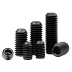 INFAST Socket Set Screws Alloy Black Oxide Cup Point #6-40x3/8 (25 Pcs)