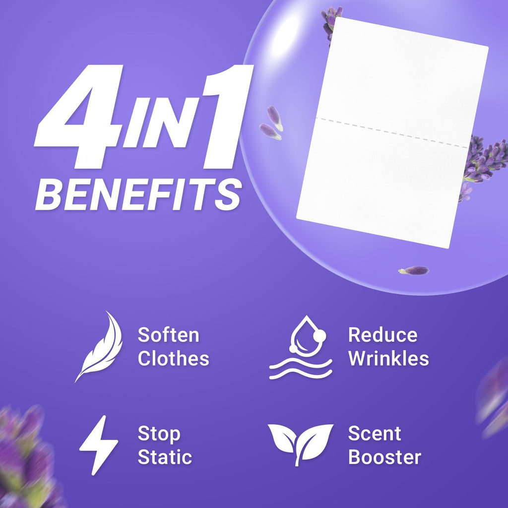 Fabric Softener Sheets for Washing Machine, Lavender, 240 Loads