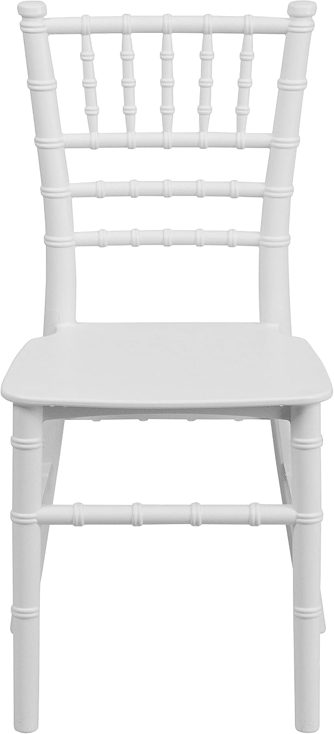 White Kids Resin Chiavari Chair, 10-Pack