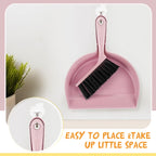 18 Pack Mini Dustpan Brush Set Small Broom Set Bulk,Pink
