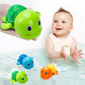 Bath Toys, Cute Swimming Turtle Baby Bath Toys for Toddler 1-3, Water Pool Floating Wind Up Toys for 1 Year Old Boy