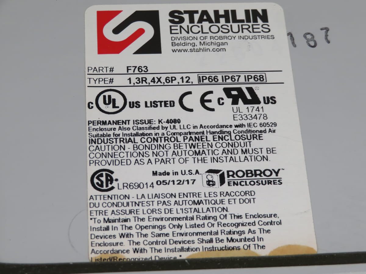 STAHLIN Wall Mount Enclosures, CF Series