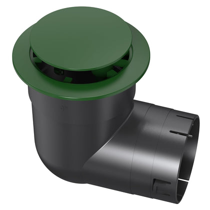 4" Pop Up Drainage Emitter with Elbow, No Adapter Required, Fits 4" PVC D2729 (S&D), 4" SCH40, 4" SDR35, 4"
