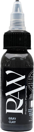 Premium Pigments Tattoo Ink 1oz Bottle | Earthy Warm Grey Clay | High Pigment Load | Vegan | Made in USA (Gray Clay)