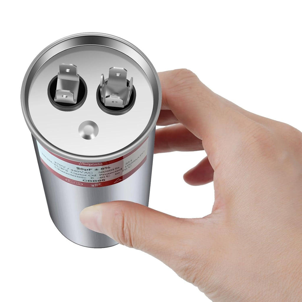 [UL Tested] AC Capacitor, 20 uf CBB65 HVAC Capacitor for AC Unit