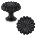 Matte Black Cabinet Knobs，10 Pack Solid Drawer Pulls for Dressers
