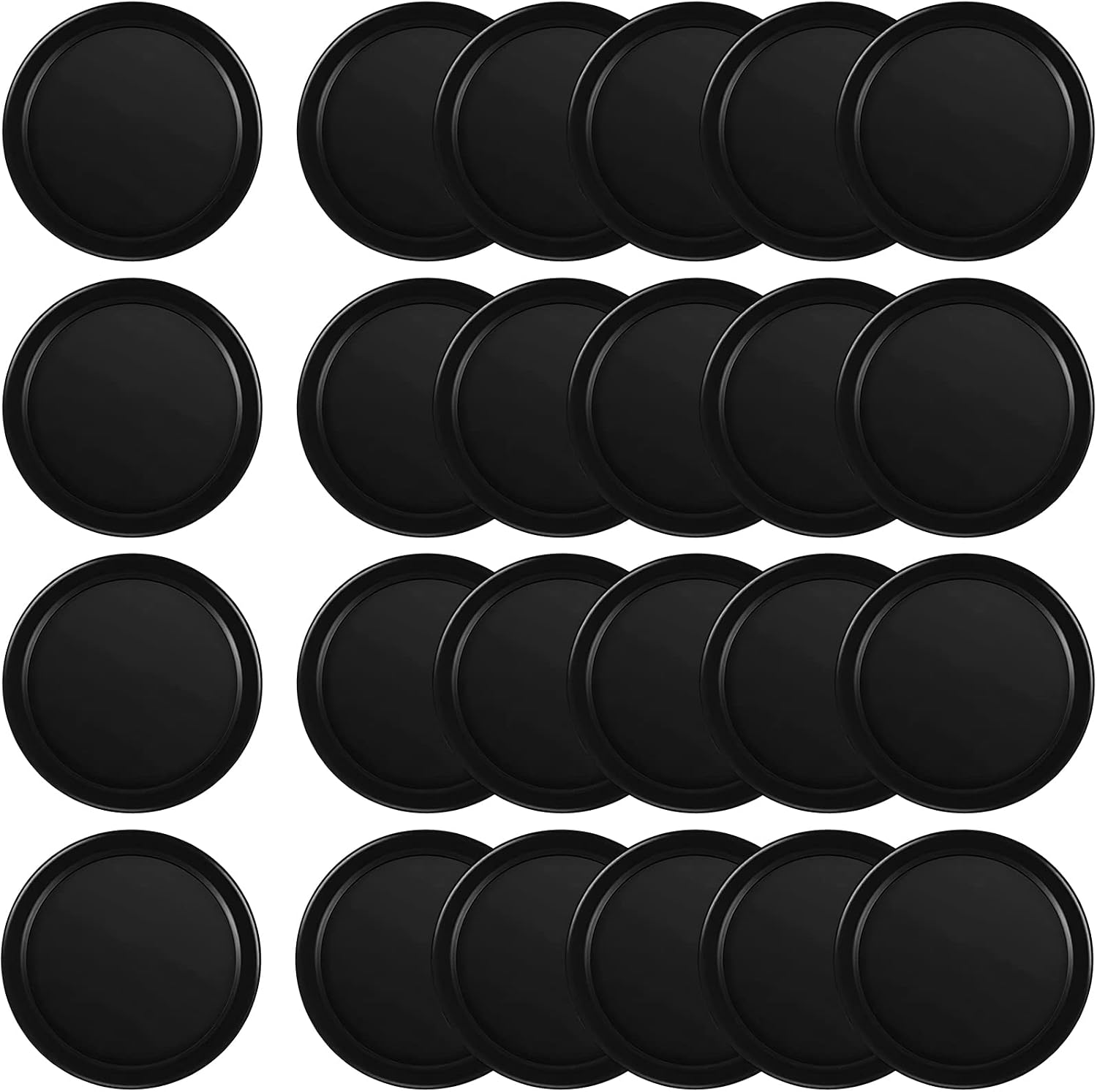 24 Pieces Home Air Hockey Pucks 2.5 Inch Heavy Replacement Pucks for Game Tables Equipment Accessories, 12 Grams