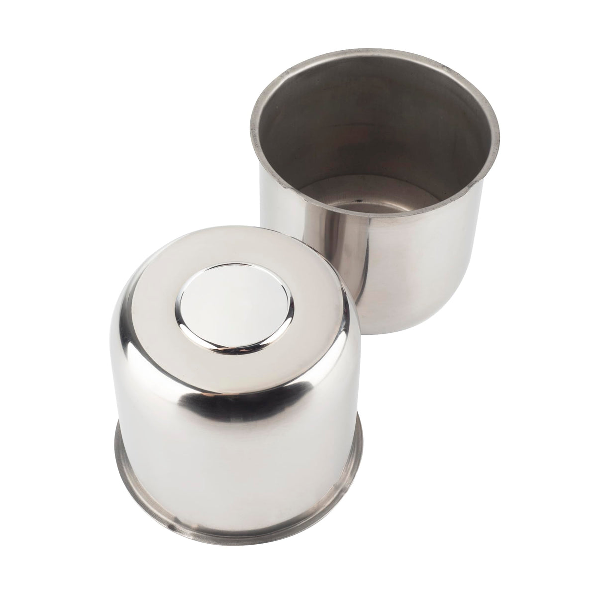 2Pcs 4.88" OD 4.47" H Trailer Wheel Center Caps with Removable Top