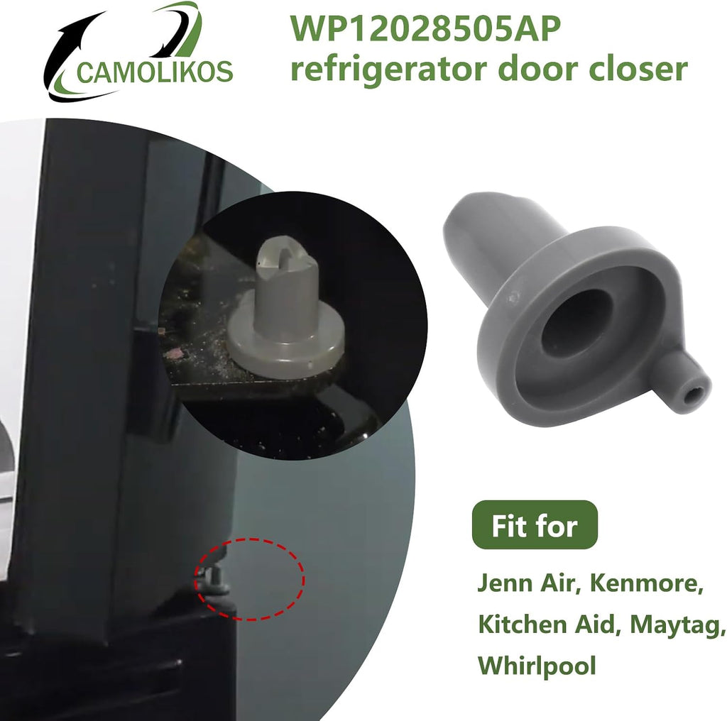 WP12028505AP 12028505AP W10191100 Refrigerator Door Closure Compatible with Whirlpool Replaces 1469168 AP6005420 PS11738468 EAP11738468