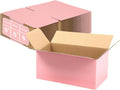 9x6x4 in Shipping Boxes, Pink Cardboard Boxes for Small Business, Medium Mailing Boxes, Stackable Durable Mailers