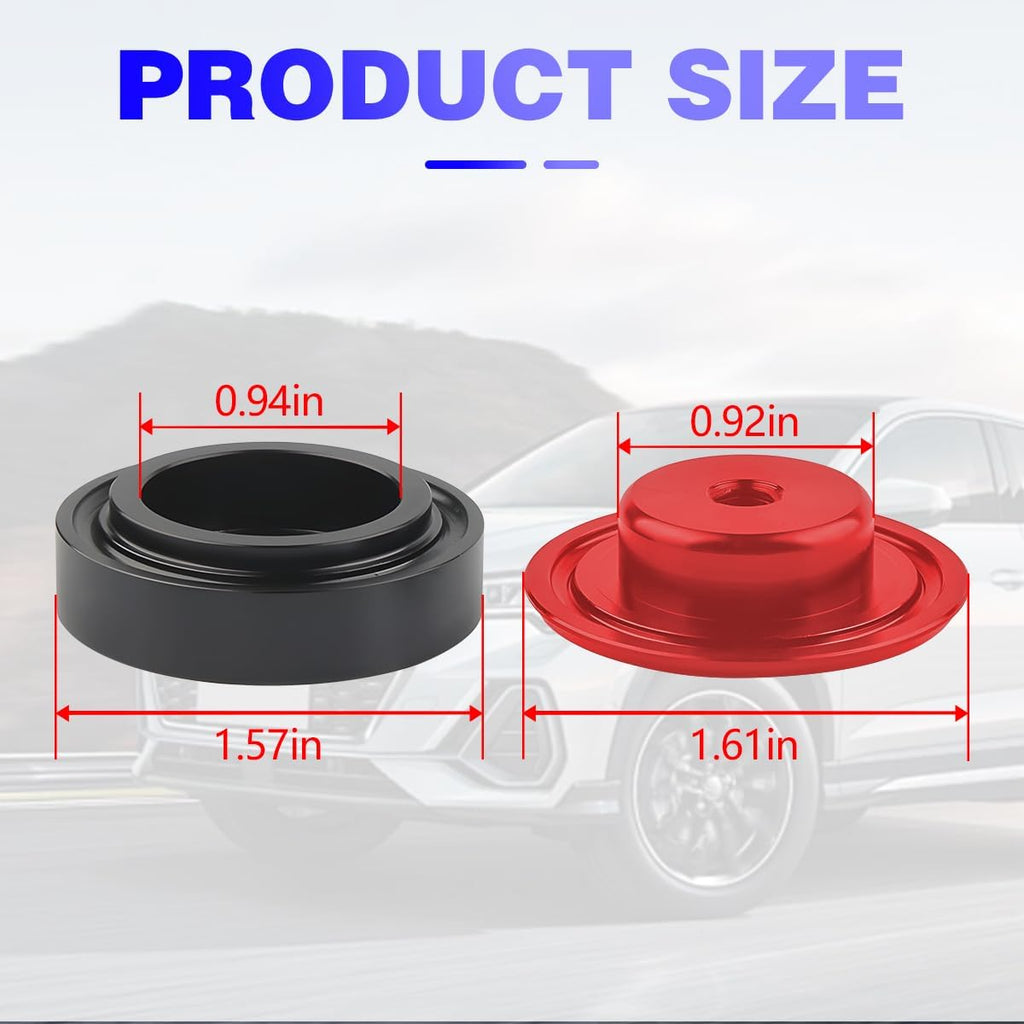 BELOMI Aluminum Rear Wiper Delete Plug with Waterproof Seal, Red