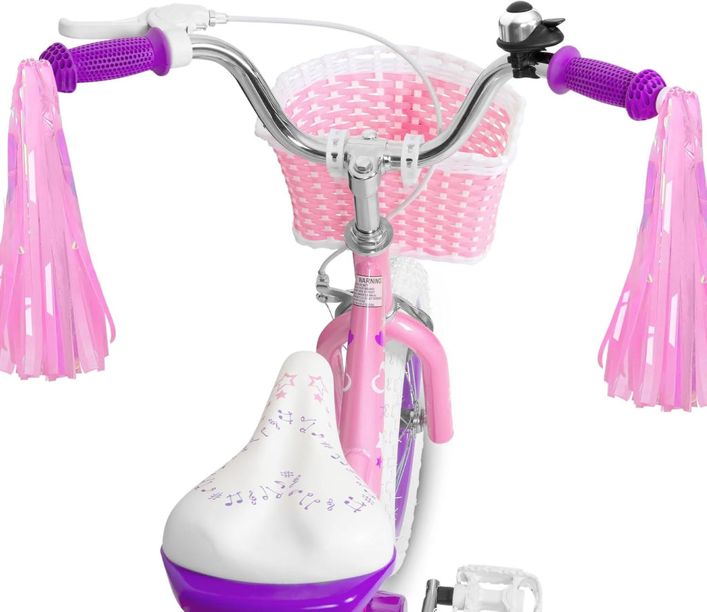 Girls Kids Bike 14 16 18 Inch Children Bicycles with Training Wheels | Toddler 3-9 Years Old with Training Wheels