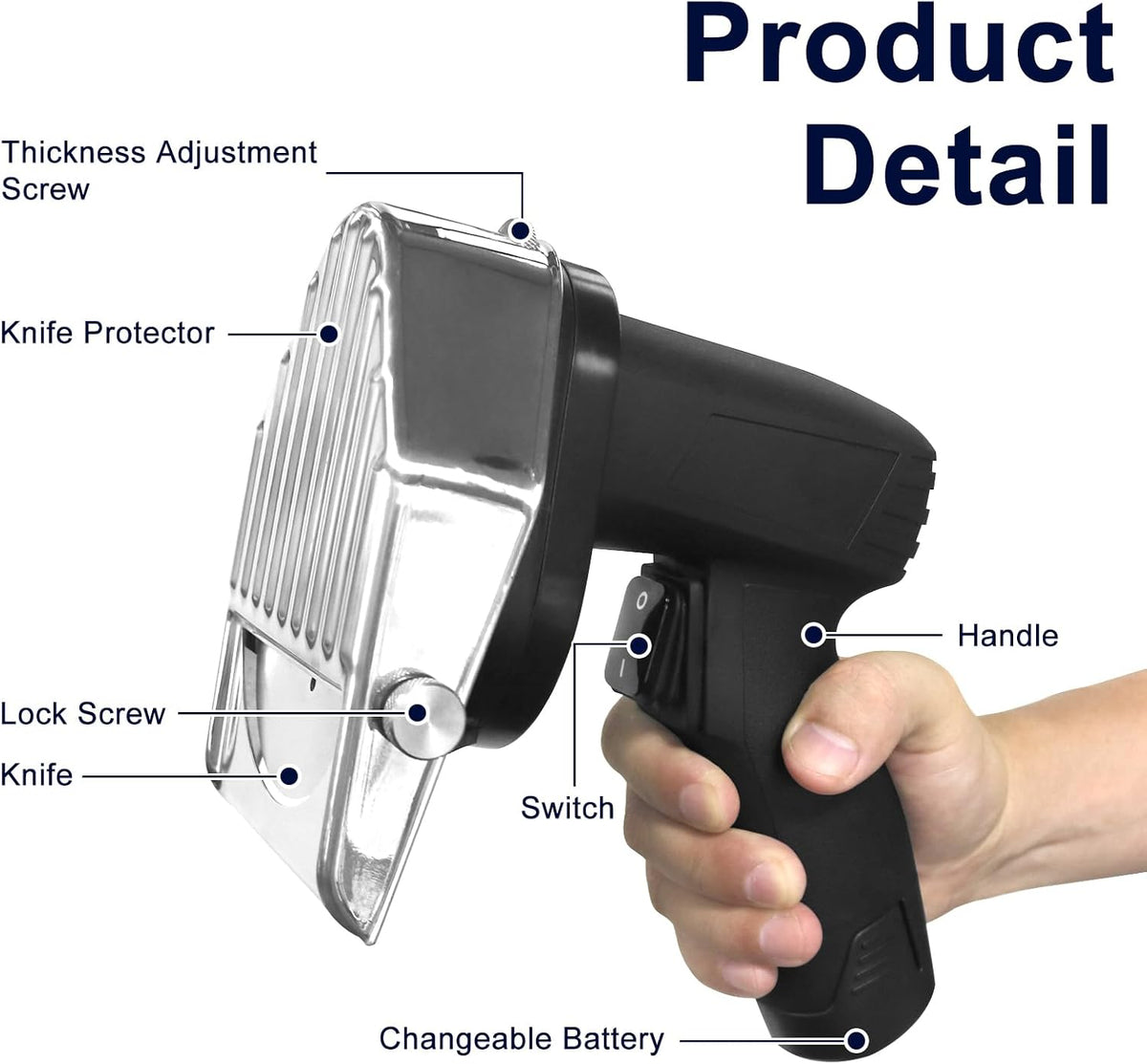 Electric Kebab Knife,Cordless Gyro Cutter for Shawarma & Doner