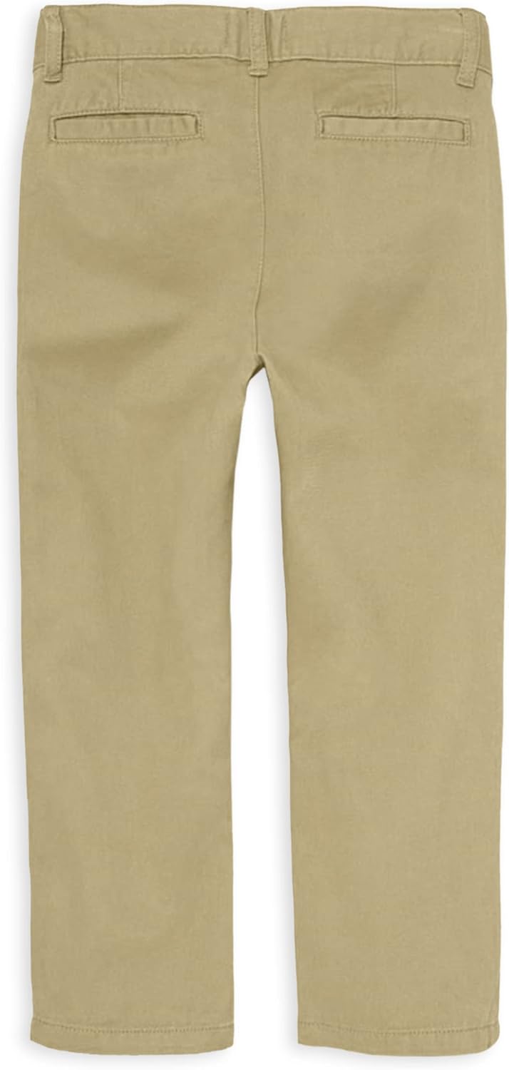 Boys Stretch Chino Pants, Flax Single, 18 US