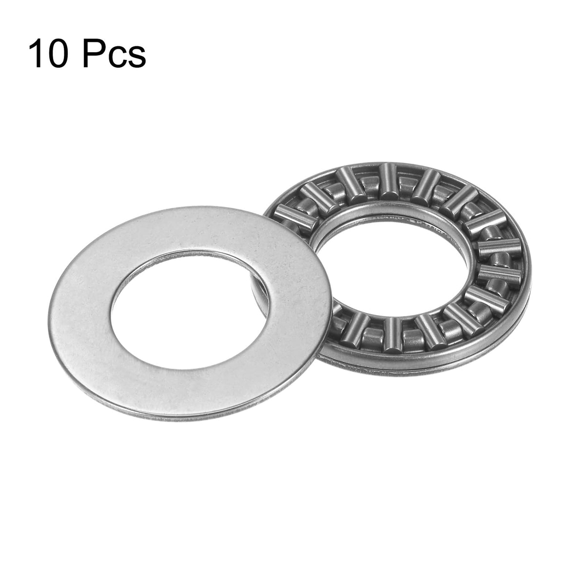 uxcell AXK1528 Thrust Needle Roller Bearings with Washers 15mm Bore 28mm OD 2mm Width 10pcs