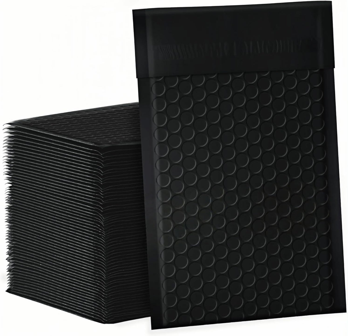 Bubble Mailers 4x8" 100 Pack Black Padded Envelopes Waterproof Usable Size 4x7 Self-Seal Padded Mailing Envelopes