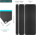 6 Pcs 1U,2U,4U Blank Panel Metal Rack Mount, 19 Inches, Filler Panel Mount Spacer Rack Blanking Panel Kit for Enclosure Server Rack Cabinet Black
