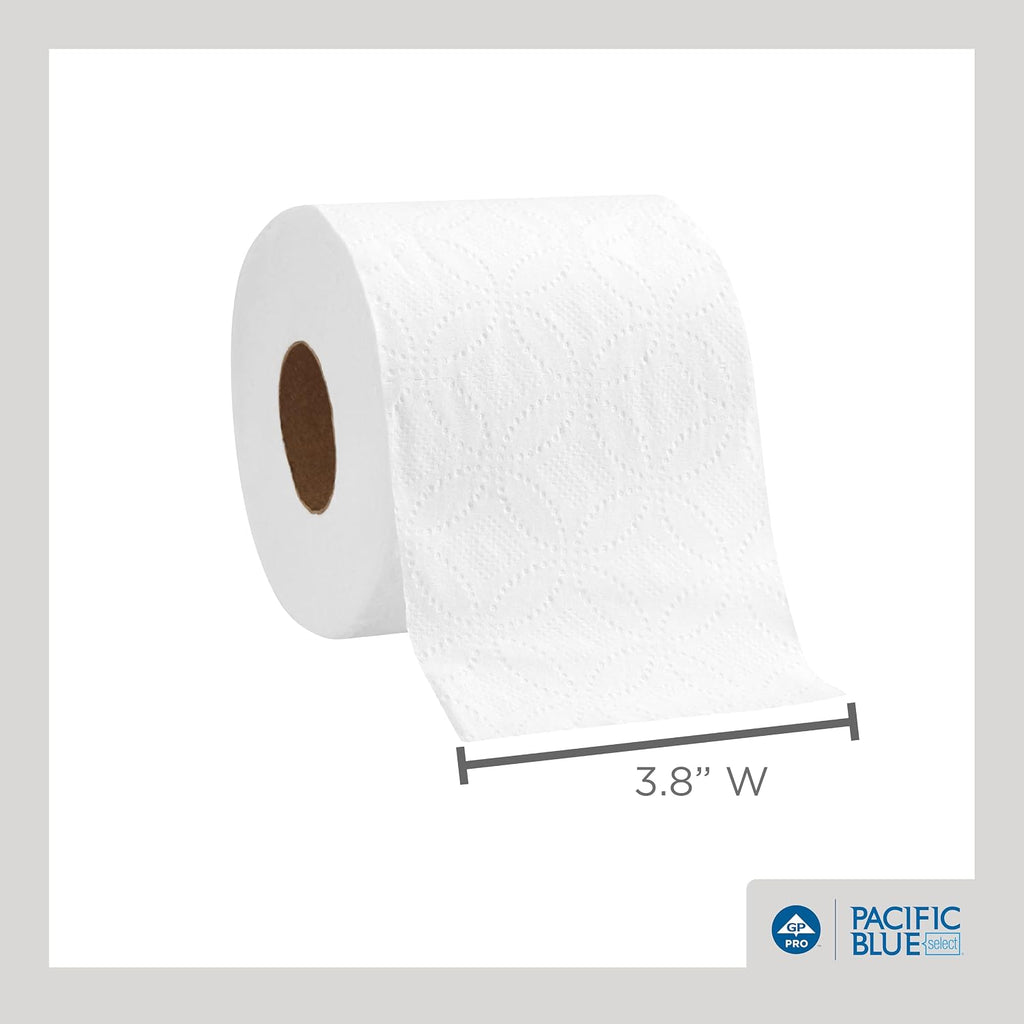 Blue Select 2-Ply Embossed Toilet Paper, 18280/01, 550 Sheet Per Roll, 80 Rolls Per Case