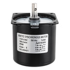 ZVKV 60 RPM AC Motor Synchronous Gear Motor 110V 60KTYZ CW/CCW High Torque Permanent Magnet Micro Electric Motor