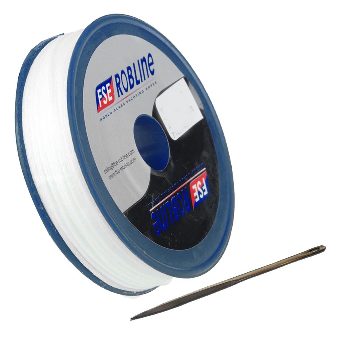 Fse Robline White Whipping Twine Kit W/ Needle 0.8Mmx 40M