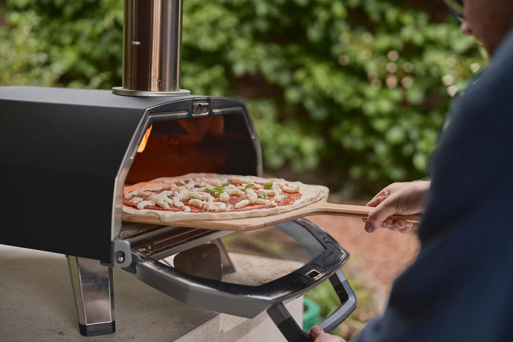 Karu 2 Pro Multi-Fuel Pizza Oven - Wood and Gas Outdoor Pizza Oven with Pizza Stone & Integrated Thermometer, Pizza