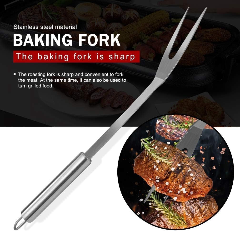 5-Piece Stainless Steel Grill Tool Set with Carry Bag – BBQ Utensils for Him, Young Men, Camping & Tailgating