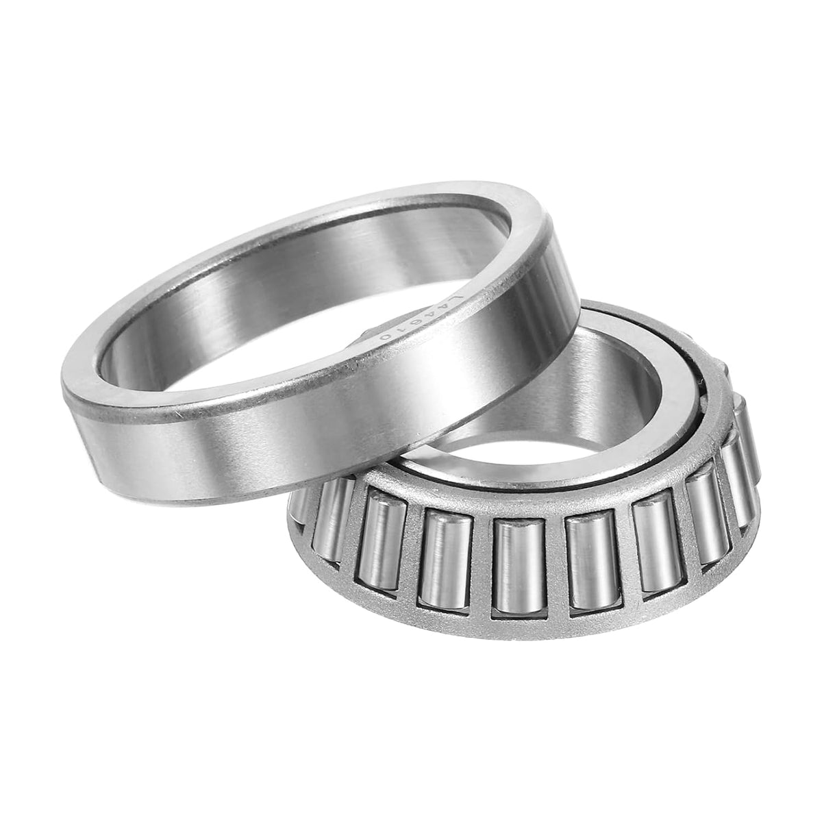uxcell 2pcs L44643/L44610 Tapered Roller Bearing Cone and Cup, 1" Bore x 2" OD x 0.5906" Thick, Chrome Steel Taper Bearing Set, ABEC-3