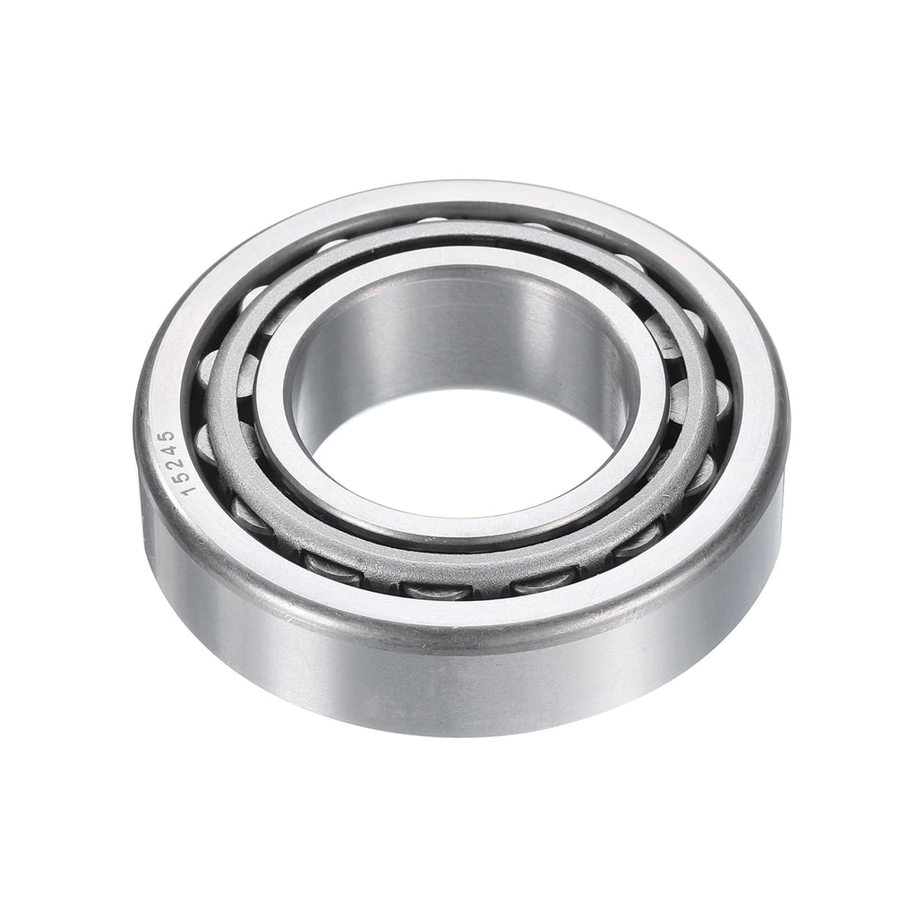 uxcell 2pcs 15123/15245 Tapered Roller Bearing Cone and Cup, 1.25" Bore x 2.4409" OD x 0.715" Thick, Chrome Steel Taper Bearing Set, ABEC-5