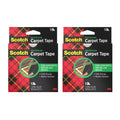 3M Double-Sided Carpet Tape 1.3 in x 40 ft Rolls, 2 Pack