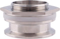 DERNORD 2" Tri Clamp Bulkhead Compression Fitting 304 Stainless Steel Weldless Homebrew Kettle Bulkhead