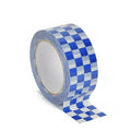 Checkered Flag Tape 1 Rolls Packing Tape Blue White Decorative Checkerboard Pattern Packaging Tape 1.89in x 328ft
