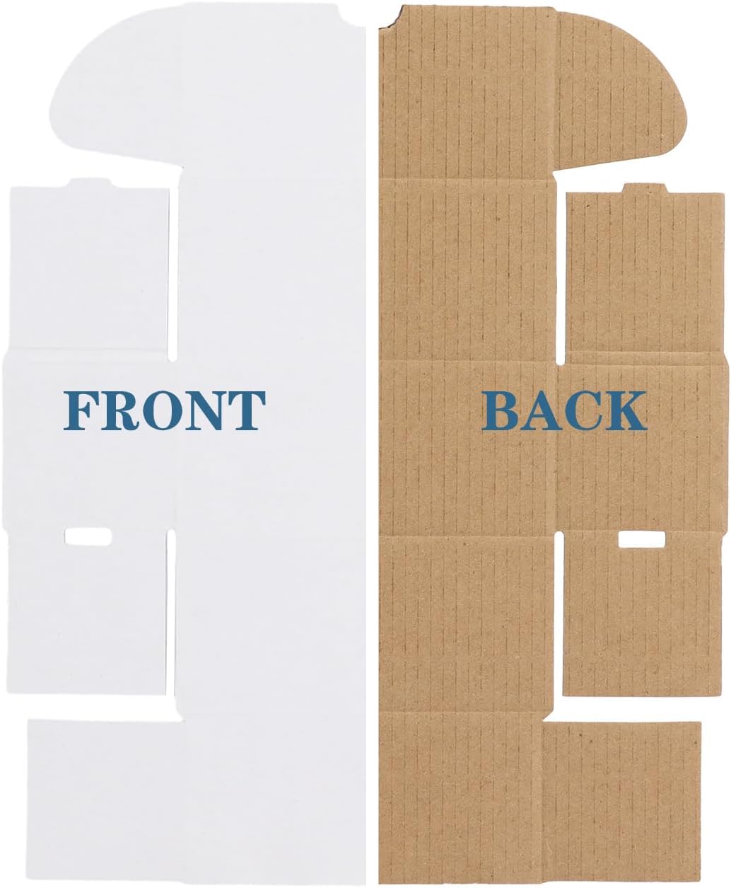 4.6x2.2x2.2 White Shipping Boxes Set of 100, Corrugated Cardboard Mailer Boxes for Packaging Small Business Mailing
