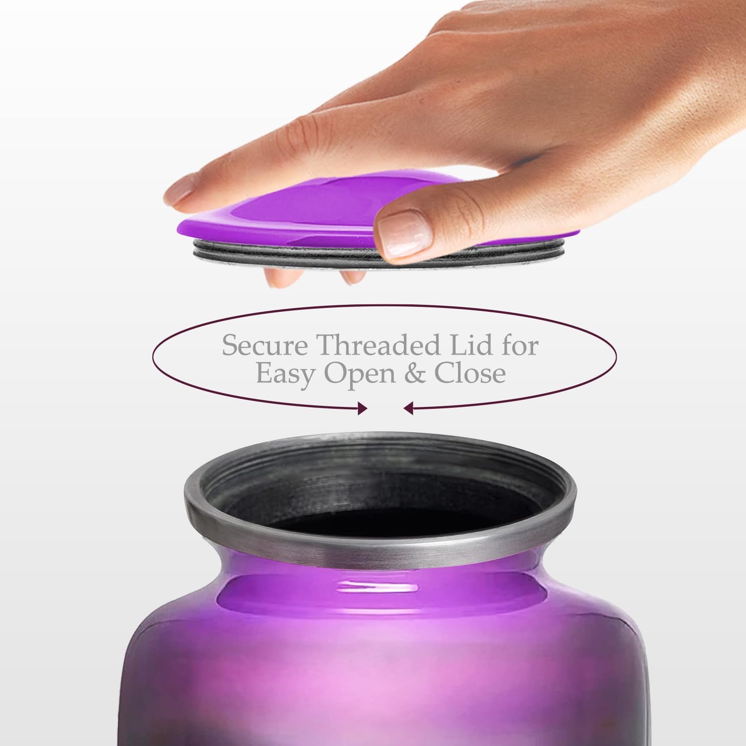 Urns for Human Ashes Adult Female and Male, Decorative Burial Urn, Funeral Cremation Urns for Women and Men - Large