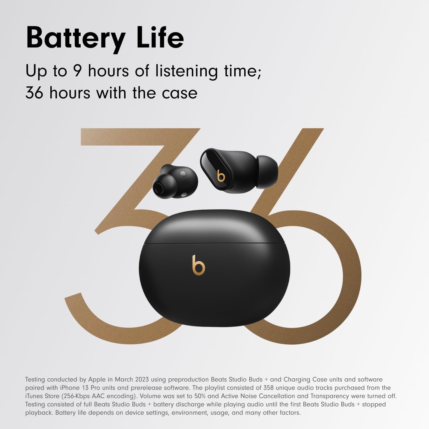 Studio Buds + | True Wireless Noise Cancelling Earbuds, Enhanced Apple & Android Compatibility, Built-in Microphone