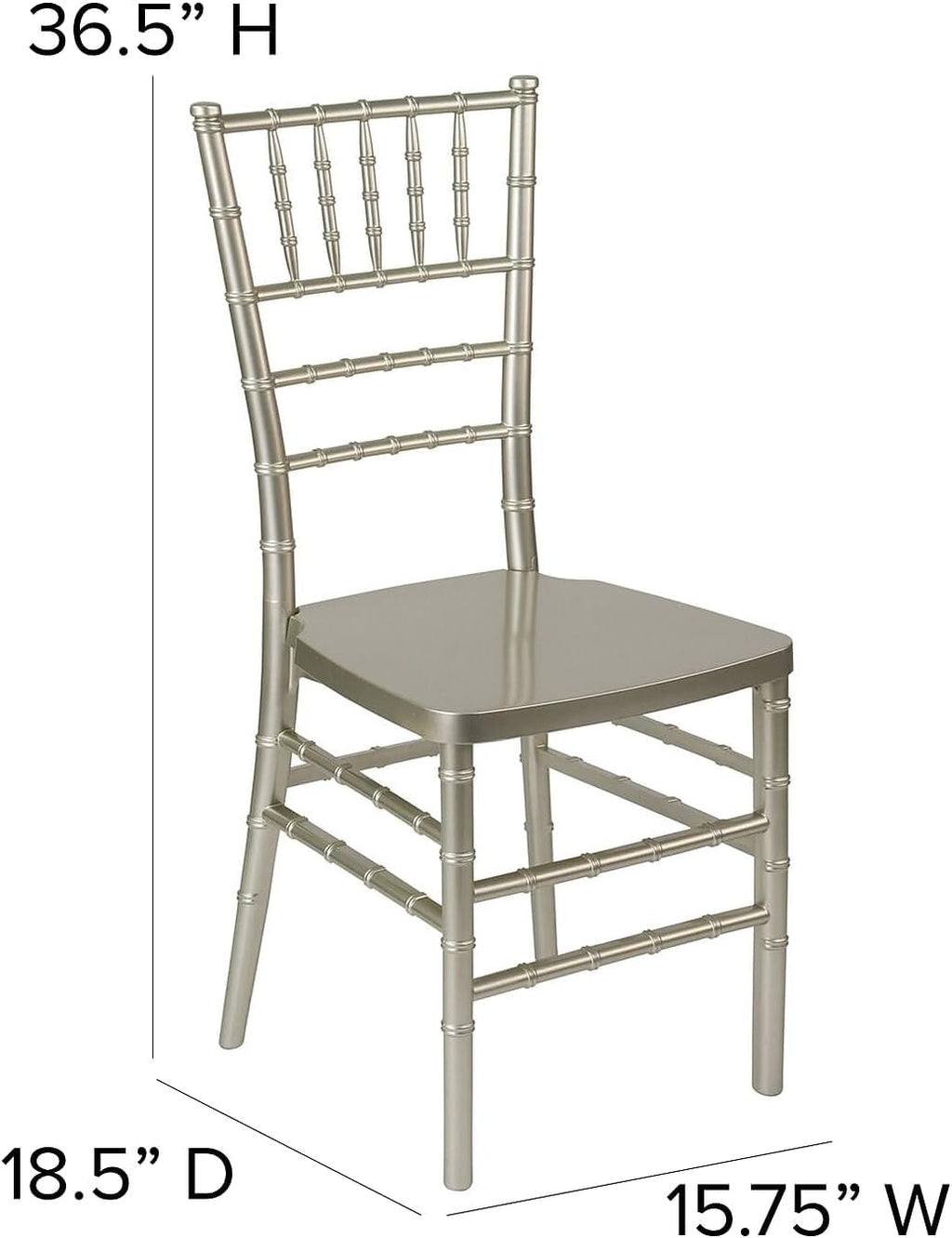 Hercules Stacking Resin Chiavari Chair, 2-Pack