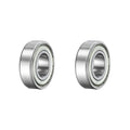 uxcell 6004ZZ Deep Groove Ball Bearing, 2pcs 20 mm x 42 mm x 12 mm(ID x OD x T) Chrome Steel Z2 Double Steel Sealed Bearing, Silver