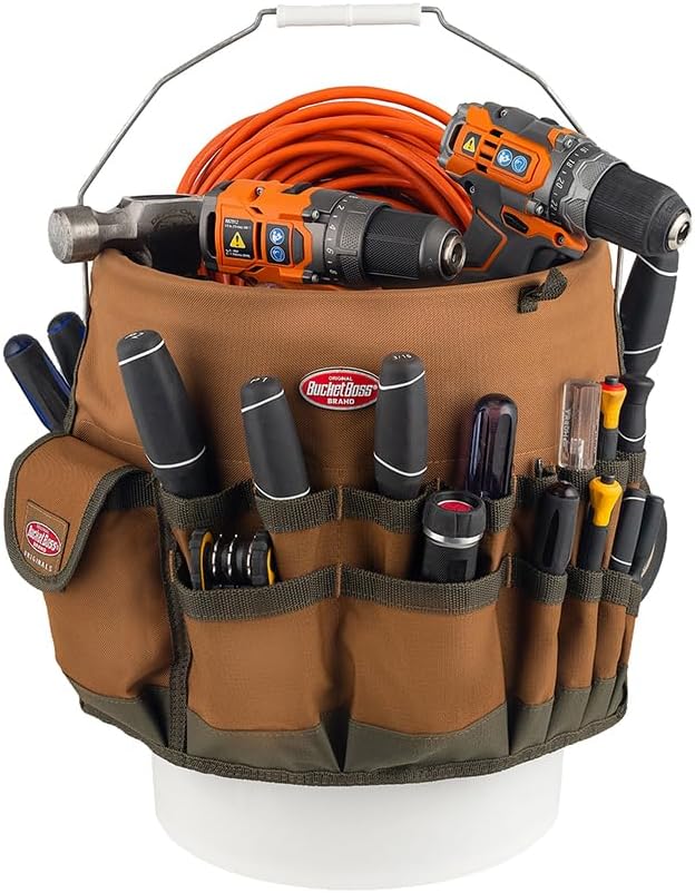 The Bucketeer Bucket Tool Organizer in Brown, 10030