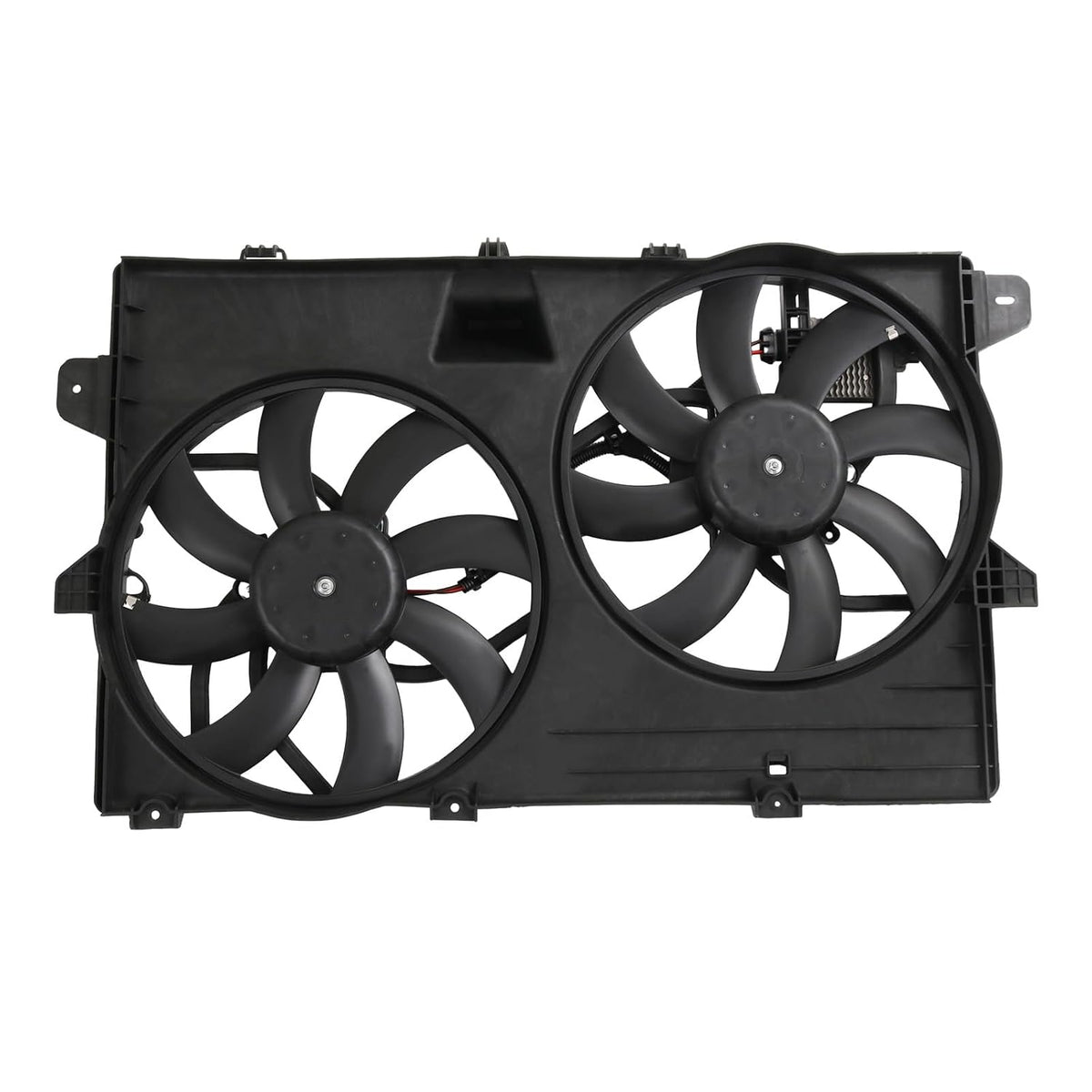 Dual Radiator Cooling Fan Assembly Compatible with 2007-2015 Ford Edge