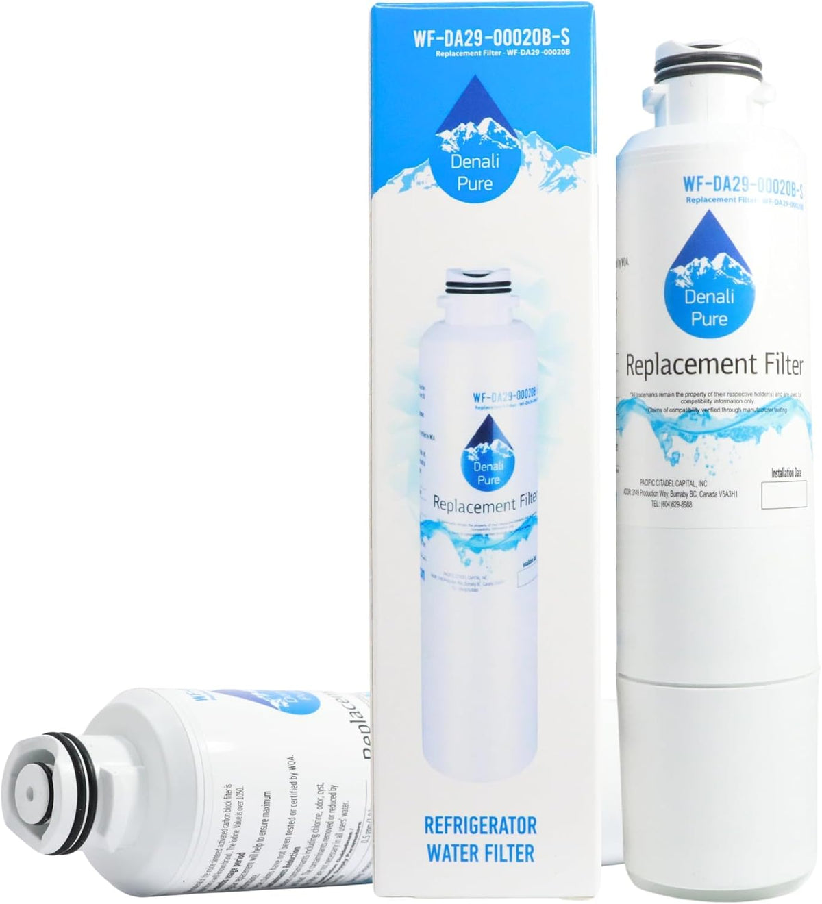 Replacement for Samsung RS261MDBP Refrigerator Water Filter