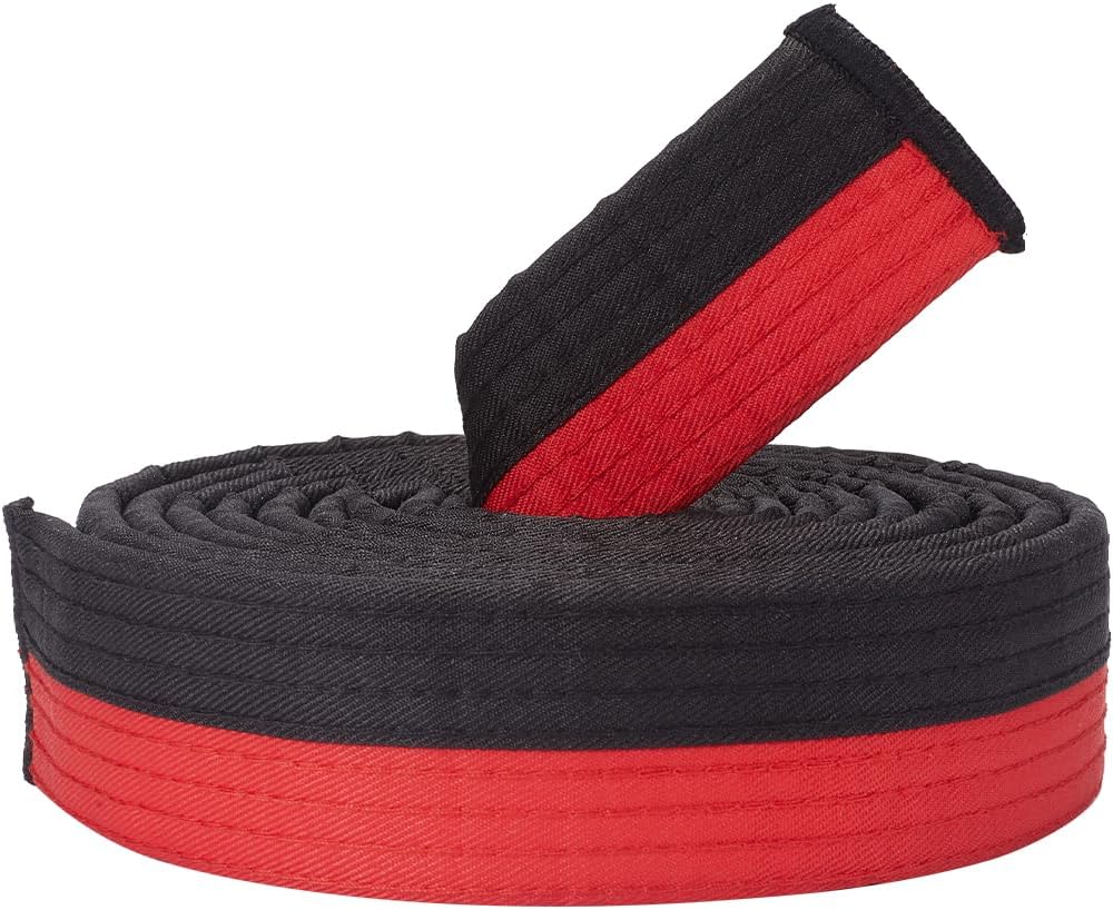 Black Red Taekwondo Belt Polyester Martial Arts Belt Judo Karate TKD Aikido Uniform Ranking Belt Long Soft Universal