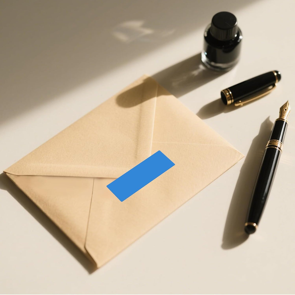 Blue Rectangle Labels 3" x 1" Color Coding Stickers Roll 1000 Pcs