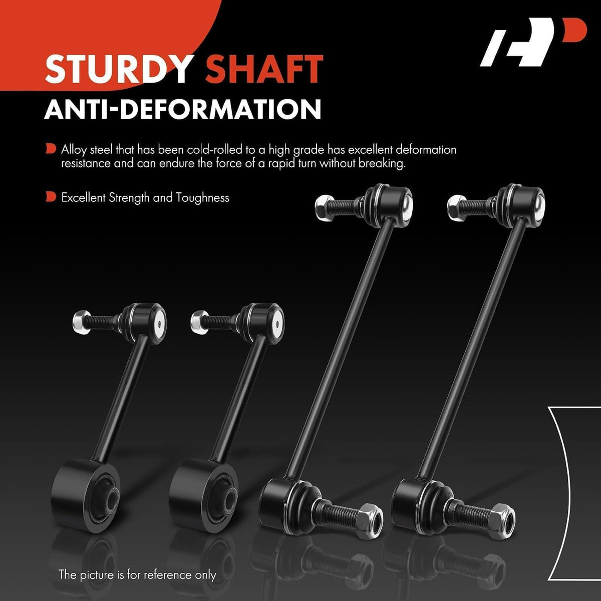 A-Premium Front & Rear Sway Bar Link Stabilizer Bar End Link Kit