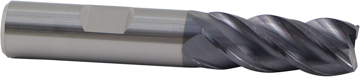 Champion Cutting Tool XLVC-1/2 High Performance Tiain Coated End Mills with 45-Degree Chamfer