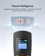 2D Wireless Barcode Scanner with 1.4 inch TFT, 2600mAh, Nano 260D