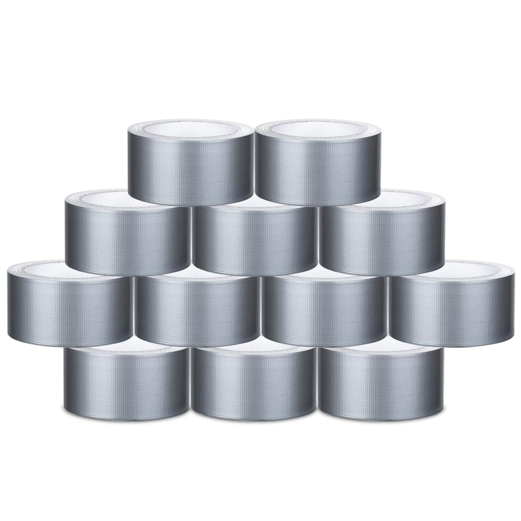 12Pack Duct Tape Heavy Duty Waterproof Strong 240 Yards x 2 Inch Total
